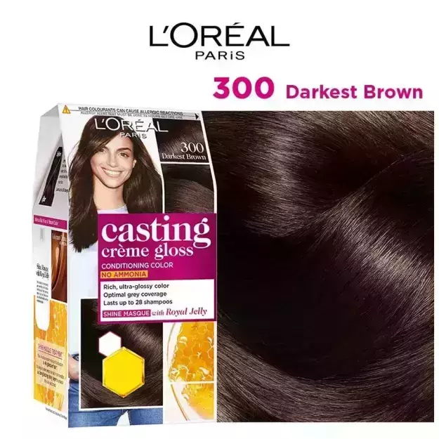 LOreal Paris Excellence Creme Hair Colour Natural Darkest Brown 3 72  ml  100 g  JioMart