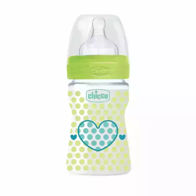 Chicco Wellbeing Feeding Bottle Green 150ml