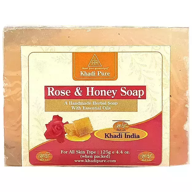 Khadi Pure Rose & Honey Soap 125gm