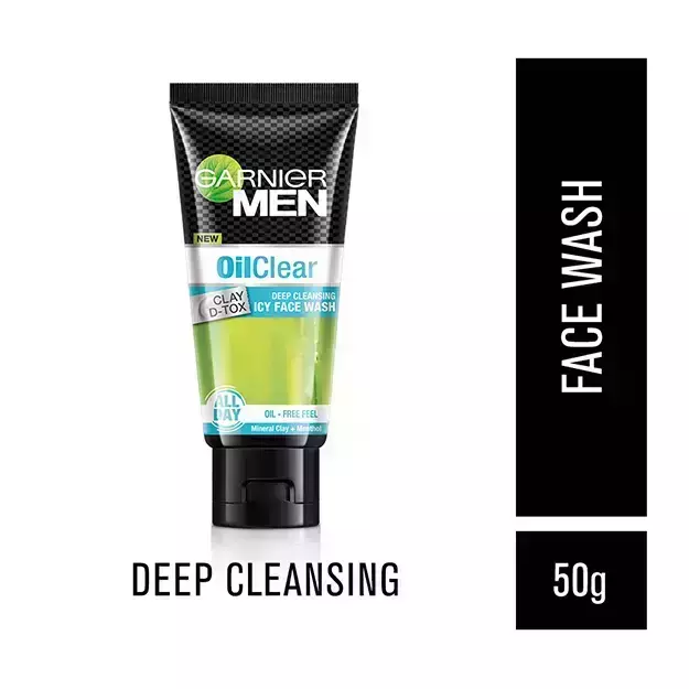Garnier Men Oil Clear Deep Cleansing Icy Face Wash 50gm