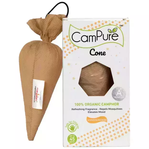 Campure Cone Air Freshener Camphor Sandalwood 60gm