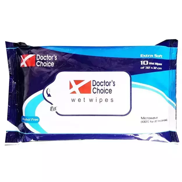 Doctor's Choice Alcohol Free Wet Wipes (10)
