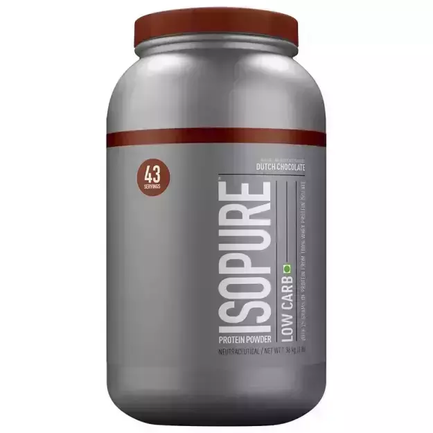Isopure Low Carb Dutch Chocolate Protein Powder 3lb