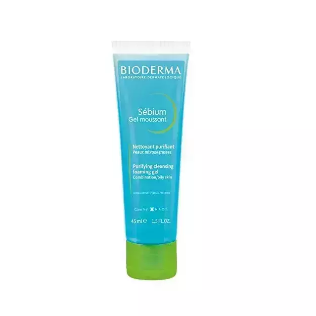 Bioderma Sebium Face And Body Wash Moussant Purifying Cleansing Gel 100ml
