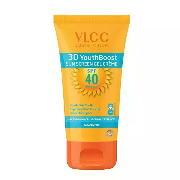 VLCC 3D Youth Boost Sunscreen Gel Creme SPF40 PA +++ 100gm