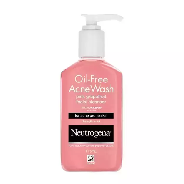 Neutrogena Oil Free Acne Wash Pink Grapefruit Cleanser 175 ml
