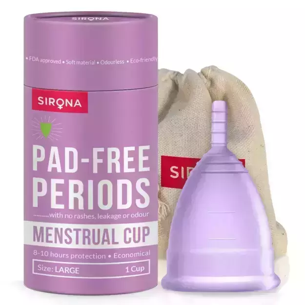 Sirona Pad Free Periods Menstrual Cup Large (1)