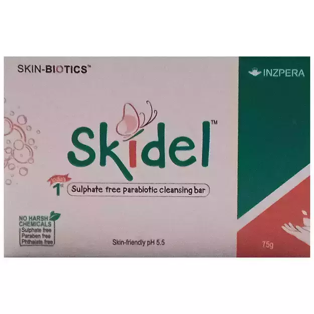 Skidel Sulphate Free Parabiotic Cleansing Bar 75gm