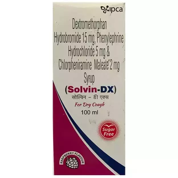 Solvin-DX Syrup Raspberry Sugar Free 100ml