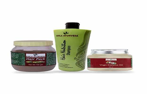 Birla Ayurveda Hair care Kit (Hair Shampoo + Hair pack + Virgin coconut oil)