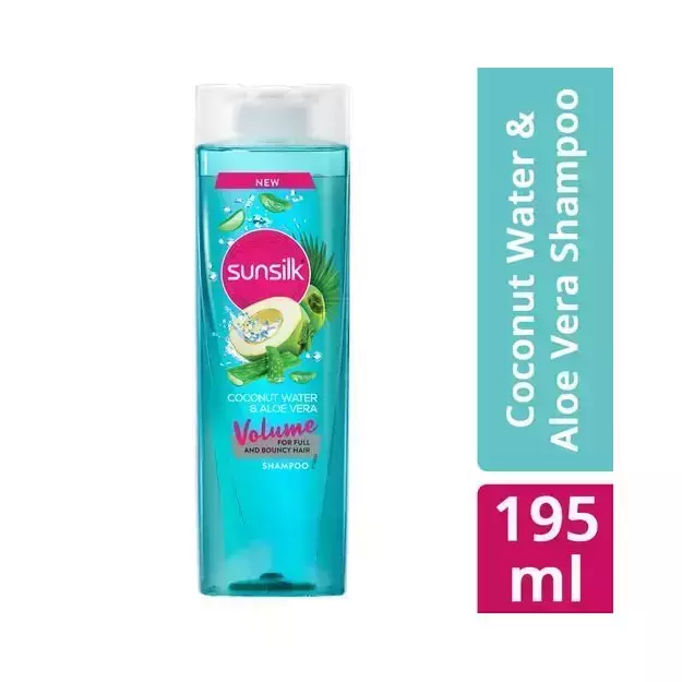 Sunsilk Coconut Water & Aloe Vera Volume Hair Shampoo195ml