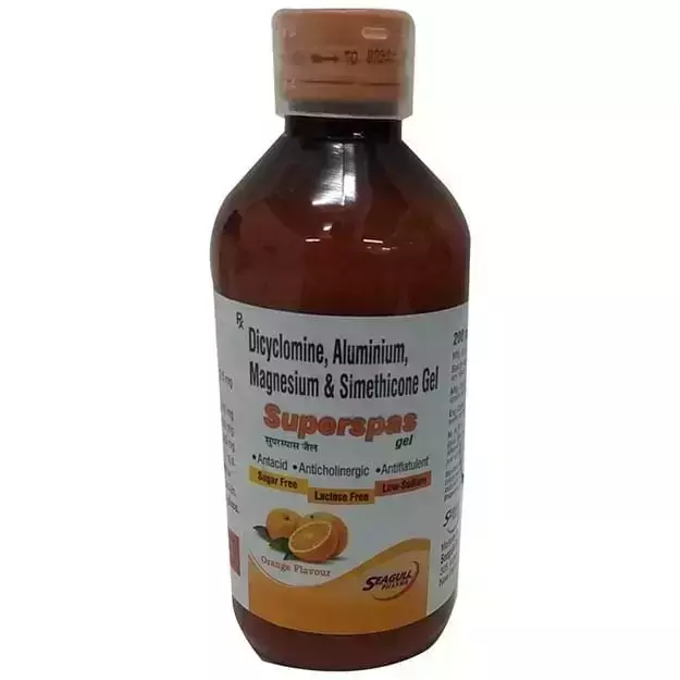 Superspas Oral Gel Orange Sugar Free 200ml