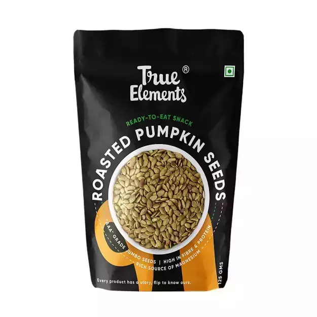 True Elements Roasted Pumpkin Seeds 125gm