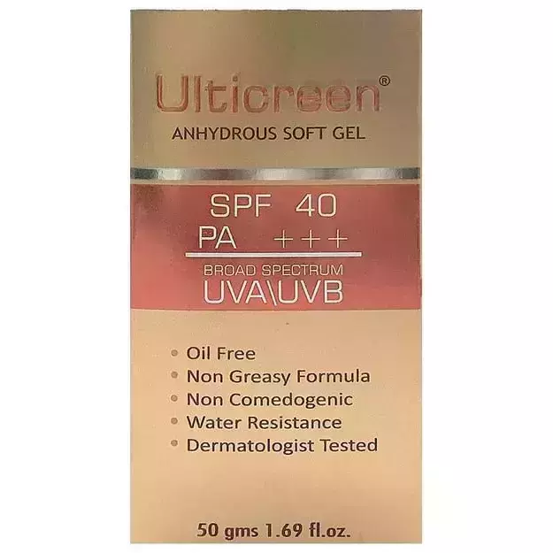 Ulticreen Anhydrous Soft Gel SPF 40 50gm