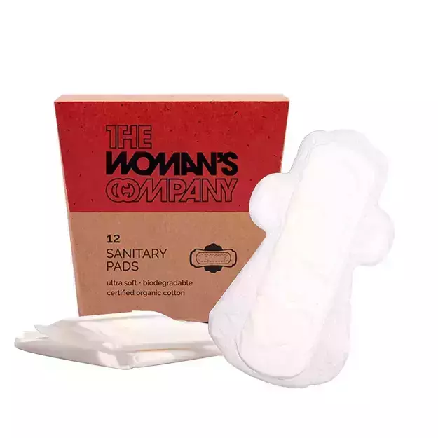 The Woman's Company Day & Night Sanitary Pads Ultrasoft Organic Biodegradable (6 Day & 6 Night)