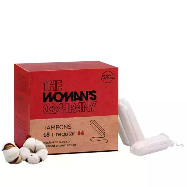 The Woman's Company Tampons Chemical Free Ultra Soft and Biodegradable For Heavy Flow (18 Piece)