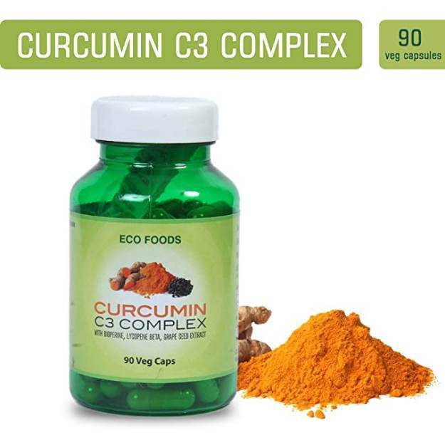 Paithan Eco Foods Curcumin C3 with Bioperine Lycopene Beta & Grape seed Extract Capsule (90)