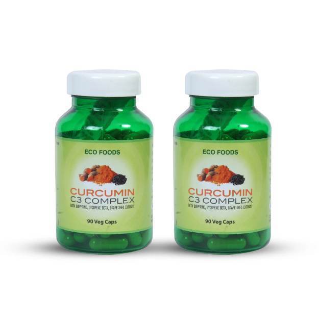 Paithan Eco Foods Curcumin C3 Complex Capsule (Pack of 2) (90)
