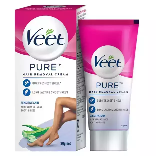 Veet Pure Hair Removal Cream For Women Sensitive Skin 30gm_0