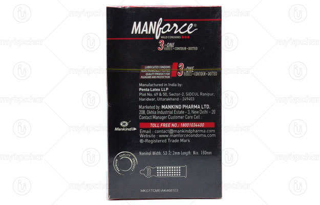 Manforce Strawberry Flavoured Condom (10)