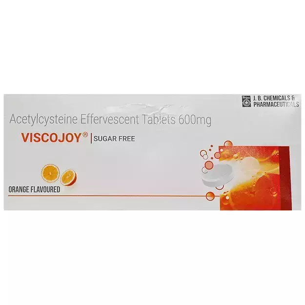Viscojoy Effervescent Tablet Orange Sugar Free (10)