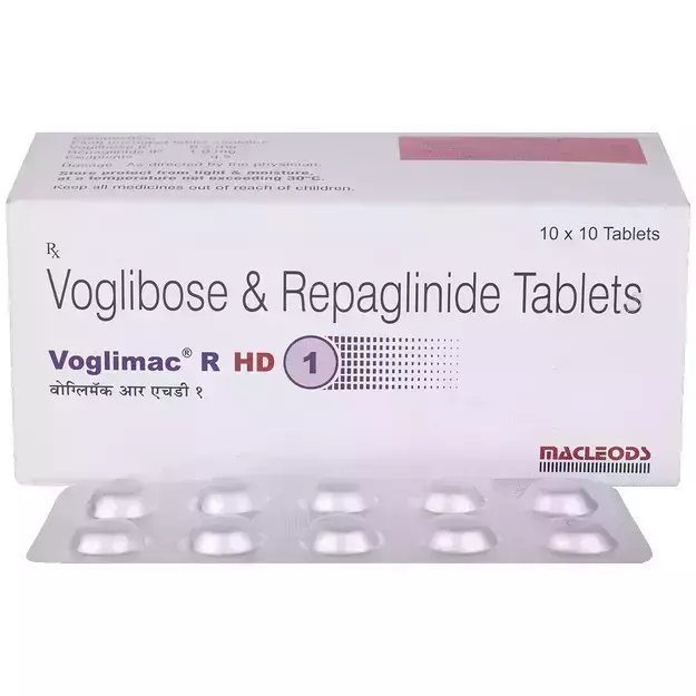 Voglimac R HD 1mg/0.3mg Tablet (10)