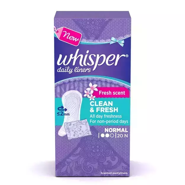 Whisper Daily Liners Pads (20)