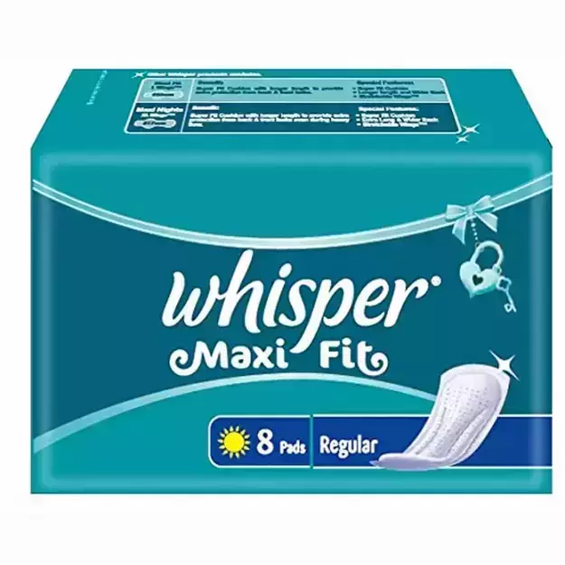 Whisper Maxi Fit Regular Pads (8)