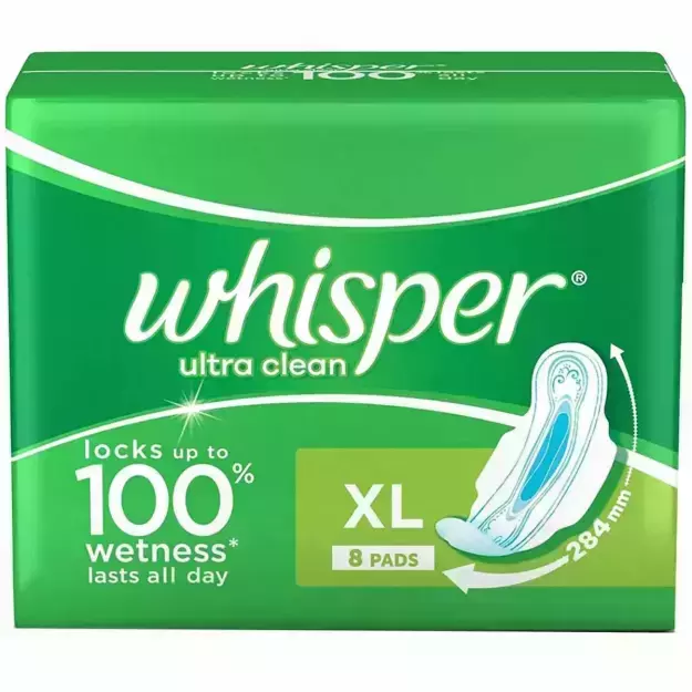 Whisper Ultra Clean Wings Pads XL (8)