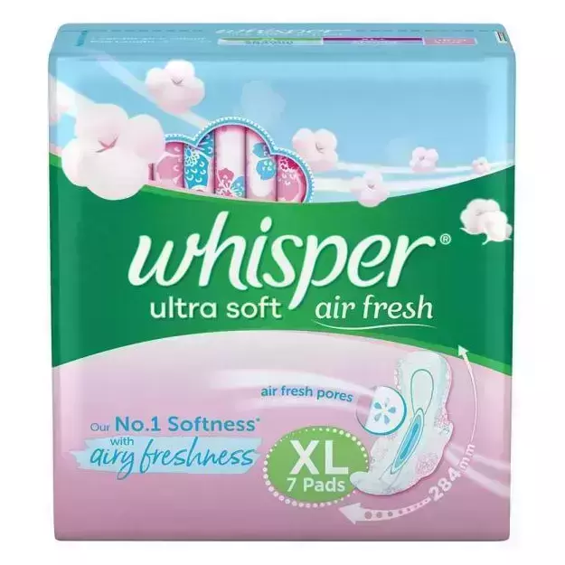 Whisper Ultra Soft Sanitary Pads XL (7)