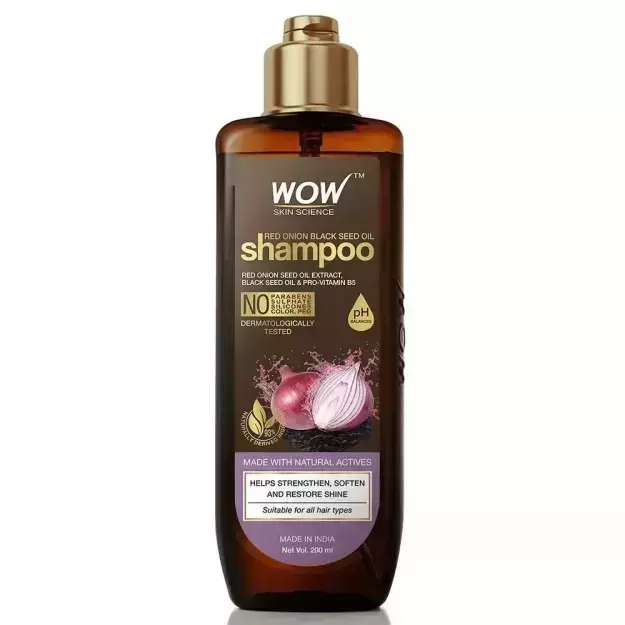 WOW Skin Science Red Onion Black Seed Oil Shampoo 200ml