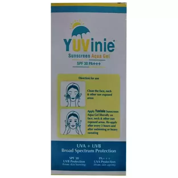 Yuvinie Sunscreen Aqua SPF 30 PA+++ Gel 50gm