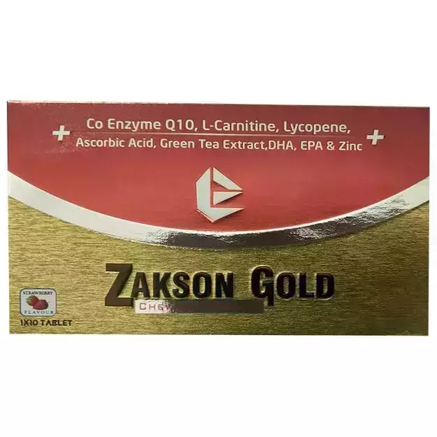 Zakson Gold Strawberry Chewable Tablet (10)