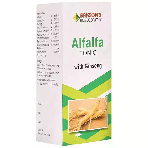 Baksons Alfalfa Tonic With Ginseng