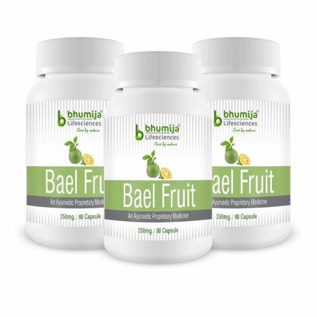 Bhumija Lifesciences Bael Fruit Capsule (60) Pack of 3