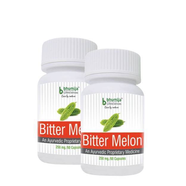 Bhumija Lifesciences Bitter Melon Capsule (60) Pack of 2
