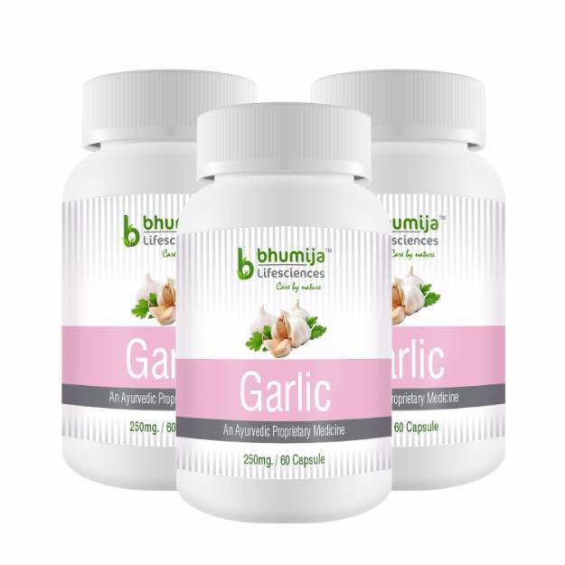 Bhumija Lifesciences Garlic Capsules (60) Pack of 3