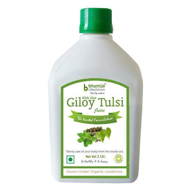 Bhumija Lifesciences Giloy Tulsi Juice (Sugar Free) 1 Ltr.