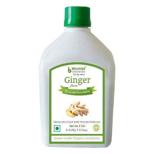Bhumija Lifesciences Ginger Juice Natural Juice (Sugar Free) 1 Ltr