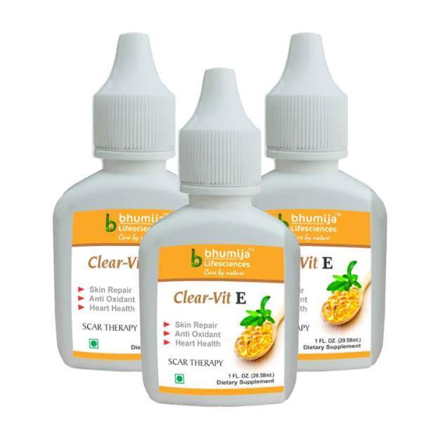 Bhumija Lifesciences Vitamin-E Liquid (ClearVit-E) 30ml (Pack of 3)