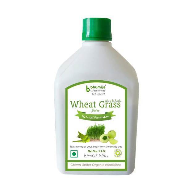 Bhumija Lifesciences Wheat Grass Juice Sugar Free 1 Ltr.
