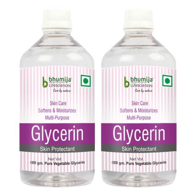 Bhumija Lifesciences Glycerin 600gm (Pack of 2)