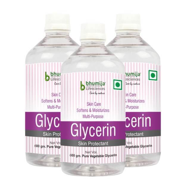 Bhumija Lifesciences Glycerin 600gm (Pack of 3)