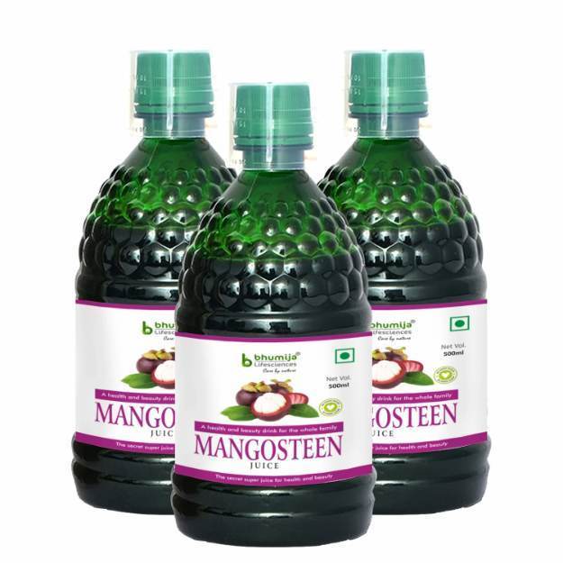 Bhumija Lifesciences Mangosteen Juice 500ml Pack of 3