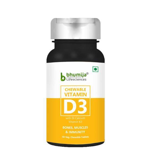 Bhumija Lifesciences Vitamin D3 400 IU Chewable Tablets (60)