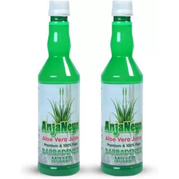 Paithan Eco Foods 100% Natural Aloe Vera Barbadensis Miller Juice 500ml (Pack of 2)