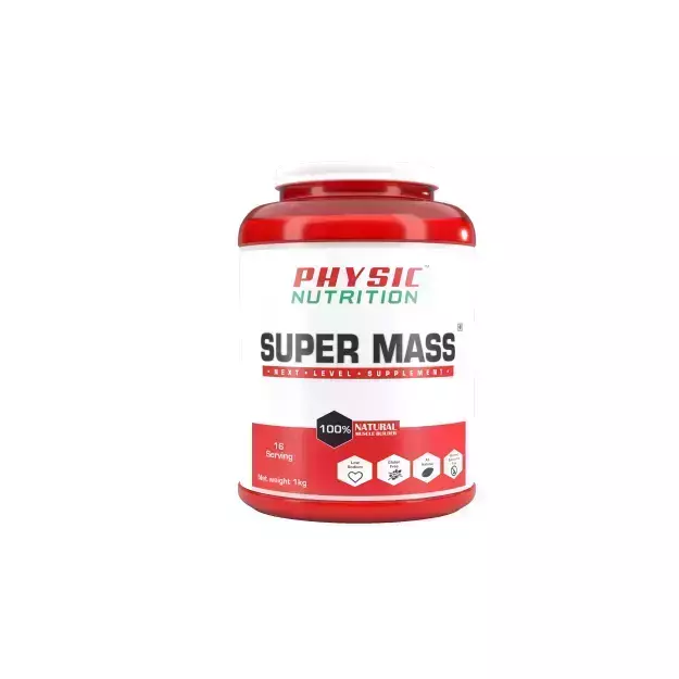 Physic Nutrition Super Mass Weight Gainer -1kg (Mango)