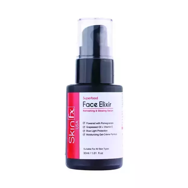 Skin Fx Superfood Face Elixir Refreshing & Glowing Serum Pomegranate 30ml