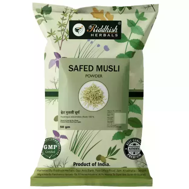Riddhish Herbals Safed Musli Powder 50gm