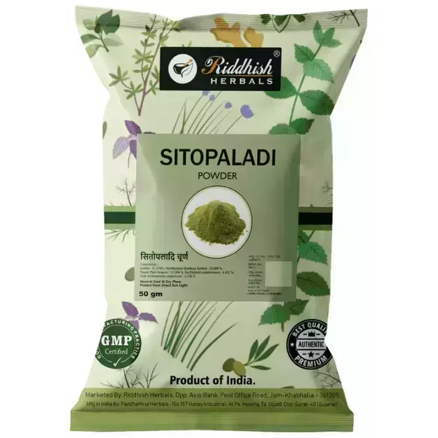 Riddhish Herbals Sitopaladi Powder (Pack of 3) 50gm